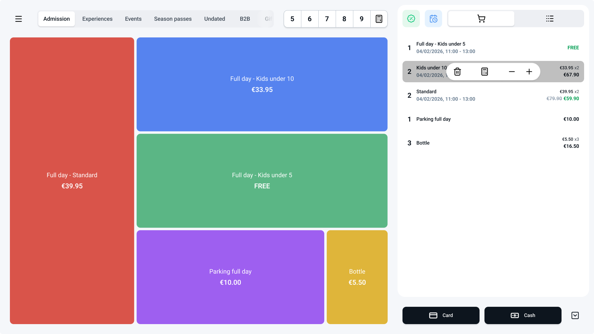 POS grid interface